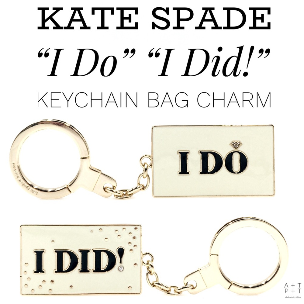 ‼️SOLD‼️ Kate Spade “I do, I did!” Keychain Bag Charm
